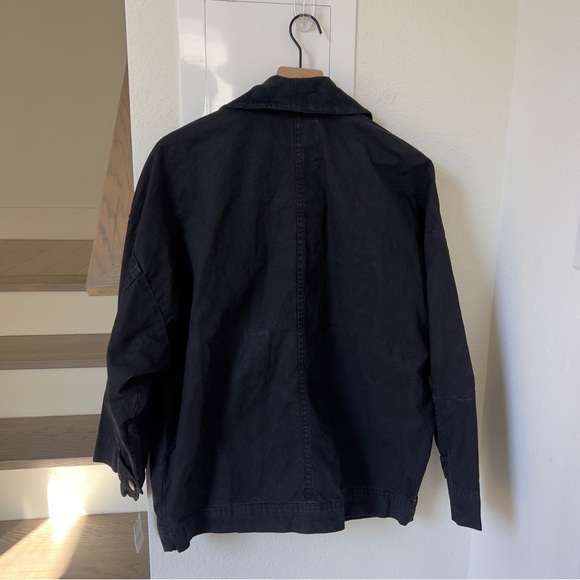 NWT Free People We The Free Easy That Canvas Jacket in Black - Picture 5 of 9